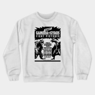 GAMERA vs. GYAOS FIGHT POSTER - 3.0 Crewneck Sweatshirt